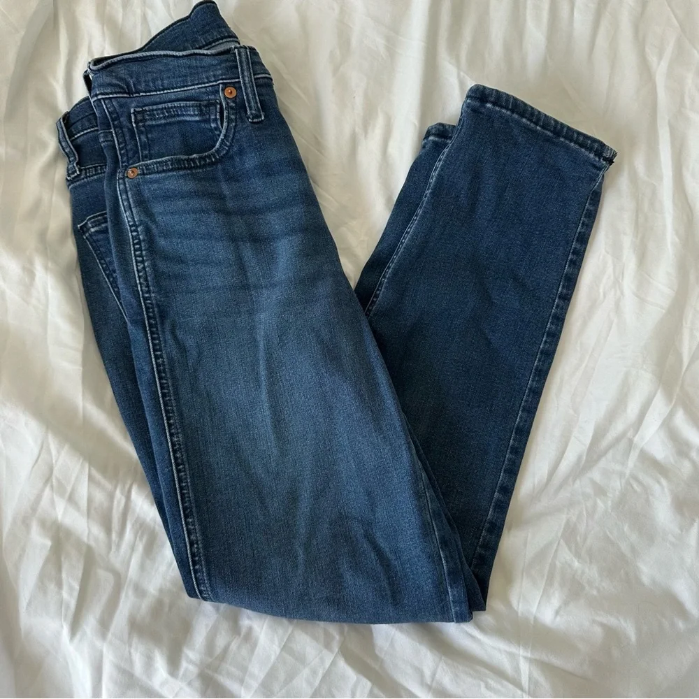 Madewell Mid-Rise Stovepipe Jeans – Size 27, Dark Wash - Picture 11 of 13